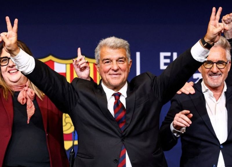 Joan Laporta fue reelegido en FC Barcelona y le dejó abierta la puerta a Lionel Messi