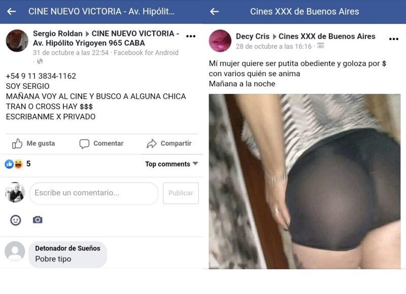 Forista utiliza nombre falso para promocionar la prostitución de su mujer.