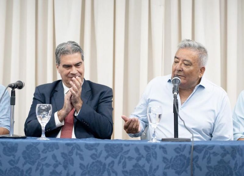 VIDEO | Ledesma recibió a Capitanich en Morón para discutir la reforma laboral con delegados del sector