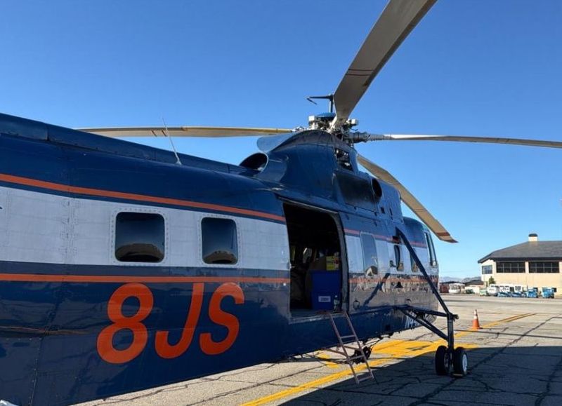 Río Negro contrató un helicóptero biturbina de 1900 HP con helibalde de 4 mil litros y aparecieron objeciones técnicas