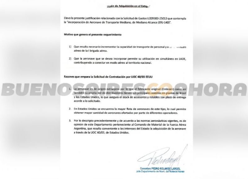 VIDEO | El Ministerio que conduce Luis Petri gastó más de 4 millones en un avión que estaba destruido